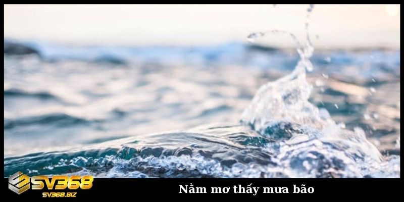 Mơ thấy nước ngập và những điềm báo không phải ai cũng biết 3 Ngủ mơ thấy mưa bão