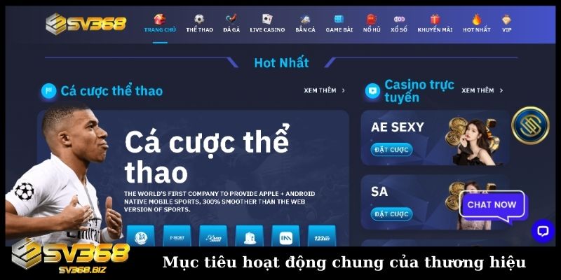 muc tieu hoat dong chung cua thuong hieu